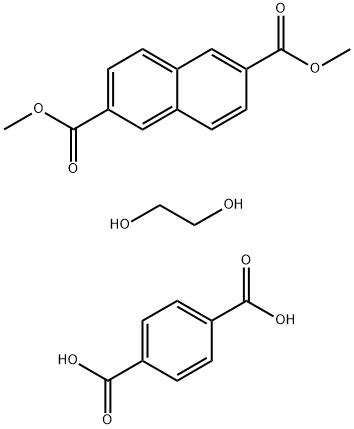 2,6-Naphthalenedicarboxylic acid, dimethyl ester, polymer with 1,4-benzenedicarboxylic acid and 1,2-ethanediol Struktur