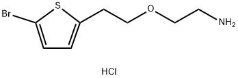 Ethanamine, 2-[2-(5-bromo-2-thienyl)ethoxy]-, hydrochloride (1:1) Struktur