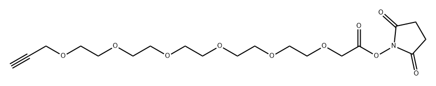 Propargyl-PEG6-CH2COO-NHS ester Struktur