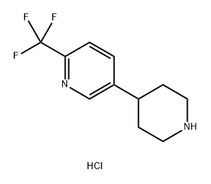 5-(Piperidin-4-yl)-2-(trifluoromethyl)pyridine hydrochloride Struktur