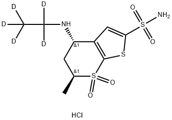 Dorzolamide-d5 (hydrochloride) Struktur