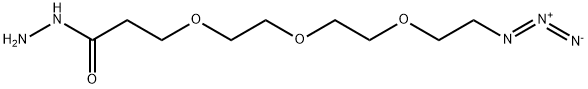 N3-PEG3-Hydrazide Struktur