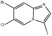 Imidazo[1,2-a]pyridine, 7-bromo-6-chloro-3-iodo- Struktur