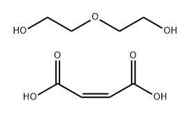 2-butenedioic acid (z)-, polymer with 2,2'-oxybis[ethanol] Struktur