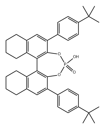 Dinaphtho[2,1-d:1',2'-f][1,3,2]dioxaphosphepin, 2,6-bis[4-(1,1-dimethylethyl)phenyl]-8,9,10,11,12,13,14,15-octahydro-4-hydroxy-, 4-oxide, (11bS)- Struktur