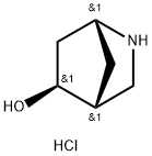 2-Azabicyclo[2.2.1]heptan-5-ol, hydrochloride (1:1), (1R,4R,5S)- Struktur