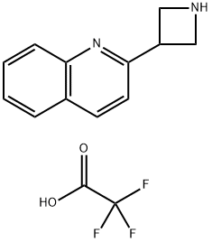 2-(Azetidin-3-yl)quinoline bis(2,2,2-trifluoroacetate) Struktur