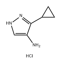 3-Cyclopropyl-1Hpyrazol- 4-amine hydrochloride Struktur