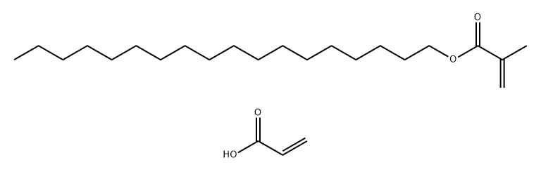 2-Propenoic acid, 2-methyl-, octadecyl ester, polymer with 2-propenoic acid Struktur