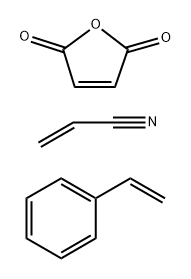 STYRENE-2,5-FURANDIONE-ACRYLONITRILE POLYMER Struktur