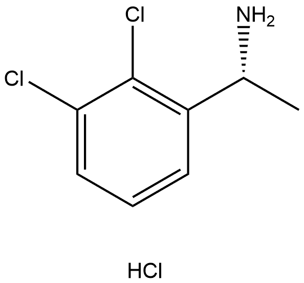 (R)-1-(2,3-dichlorophenyl)ethan-1-amine hydrochloride Struktur