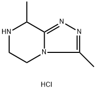 3,8-Dimethyl-5,6,7,8-tetrahydro-[1,2,4]triazolo[4,3-a]pyrazine hydrochloride Struktur