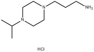 1-Piperazinepropanamine, 4-(1-methylethyl)-, hydrochloride (1:3) Struktur