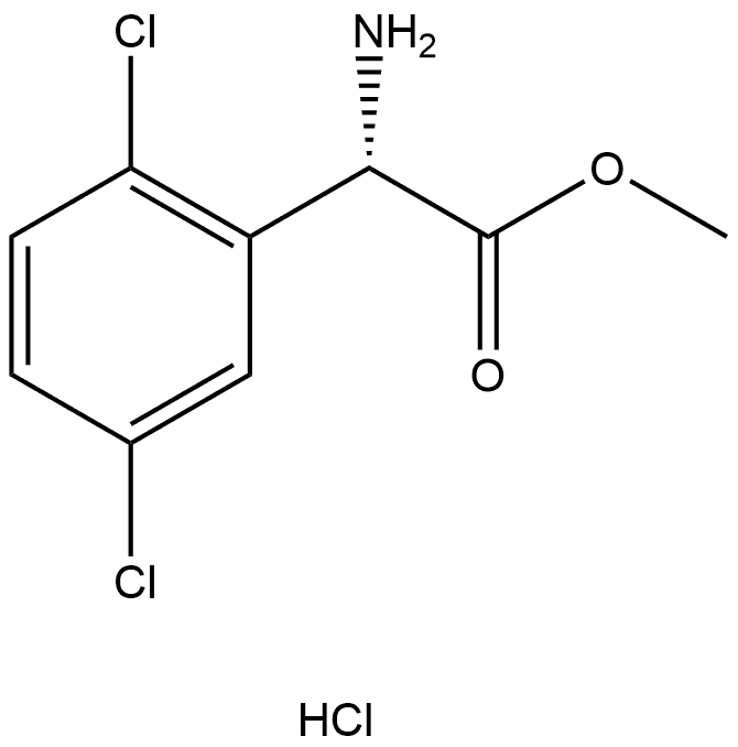 methyl (S)-2-amino-2-(2,5-dichlorophenyl)acetate hydrochloride Struktur