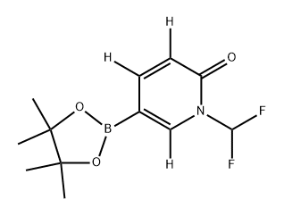 1-(difluoromethyl)-5-(4,4,5,5-tetramethyl-1,3,2-dioxaborolan-2-yl)pyridin-2(1H)-one-3,4,6-d3 Struktur