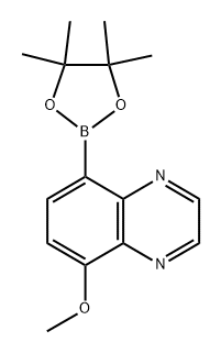 5-methoxy-8-(4,4,5,5-tetramethyl-1,3,2-dioxaborolan-2-yl)quinoxaline Struktur