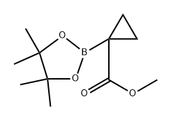 methyl 1-(4,4,5,5-tetramethyl-1,3,2-dioxaborolan-2-yl)cyclopropane-1-carboxylate Struktur