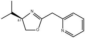 Pyridine, 2-[[(4R)-4,5-dihydro-4-(1-methylethyl)-2-oxazolyl]methyl]- Struktur