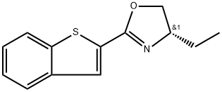 Oxazole, 2-benzo[b]thien-2-yl-4-ethyl-4,5-dihydro-, (4S)- Struktur