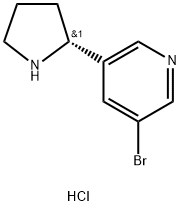 (R)-3-Bromo-5-(pyrrolidin-2-yl)pyridine dihydrochloride Struktur