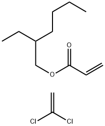 2-Propenoic acid, 2-ethylhexyl ester, polymer with 1,1-dichloroethene Struktur