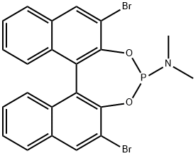 Dinaphtho[2,1-d:1',2'-f][1,3,2]dioxaphosphepin-4-amine, 2,6-dibromo-N,N-dimethyl-, (11bS)- (9CI) Struktur