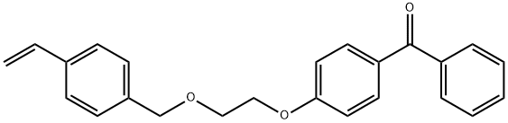 4-(2-((4-vinylbenzyl)oxy)ethoxy)phenyl] phenyl methanone Struktur