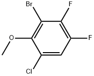 3-Bromo-1-chloro-4,5-difluoro-2-methoxy-benzene Struktur