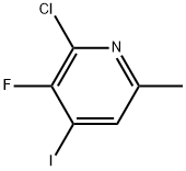 2-Chloro-3-fluoro-4-iodo-6-methylpyridine Struktur