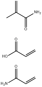 2-Propenoic acid, polymer with 2-methyl-2-propenamide and 2-propenamide Struktur