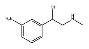 Benzenemethanol, 3-amino-α-[(methylamino)methyl]- Struktur