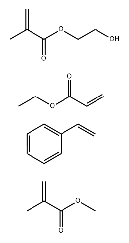 Styrene-Lmethyl methacrylate-ethyl acrylate-hydroxyethyl methacrylate copolymer Struktur