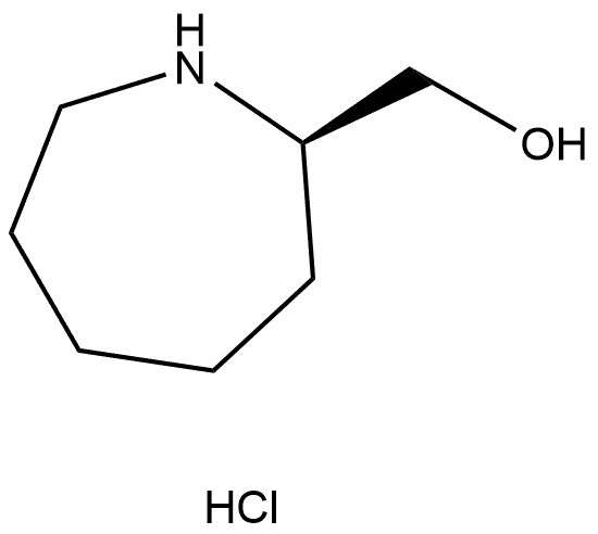 1H-Azepine-2-methanol, hexahydro-, hydrochloride (1:1), (2R)- Struktur