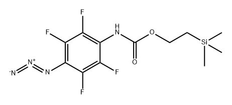 Carbamic acid, (4-azido-2,3,5,6-tetrafluorophenyl)-, 2-(trimethylsilyl)ethyl ester (9CI) Struktur