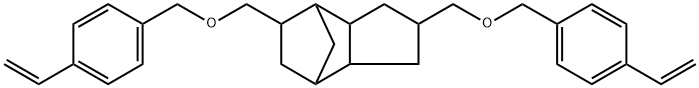 2,5-bis[[(4-ethenylphenyl)methoxy]methyl]octahydro-?4,7-methano-1H-indene Struktur