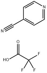 4-Pyridinecarbonitrile, 2,2,2-trifluoroacetate (1:1) Struktur