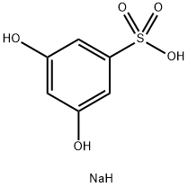 Benzenesulfonic acid, 3,5-dihydroxy-, sodium salt (1:1) Struktur