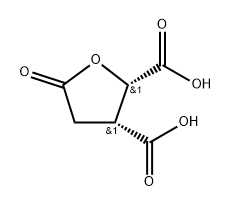 DL-Butyrolactone-β,γ-dicarboxylic acid Struktur