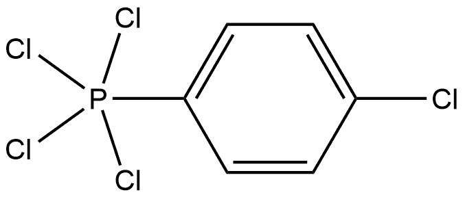 Phosphorane, tetrachloro(4-chlorophenyl)-, (TB-5-11)- Struktur