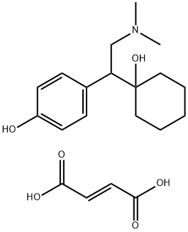 Phenol, 4-[2-(dimethylamino)-1-(1-hydroxycyclohexyl)ethyl]-, (2E)-2-butenedioate (1:1) (salt), monohydrate (9CI) Struktur