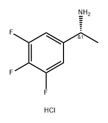 Benzenemethanamine, 3,4,5-trifluoro-α-methyl-, hydrochloride (1:1), (αR)- Struktur