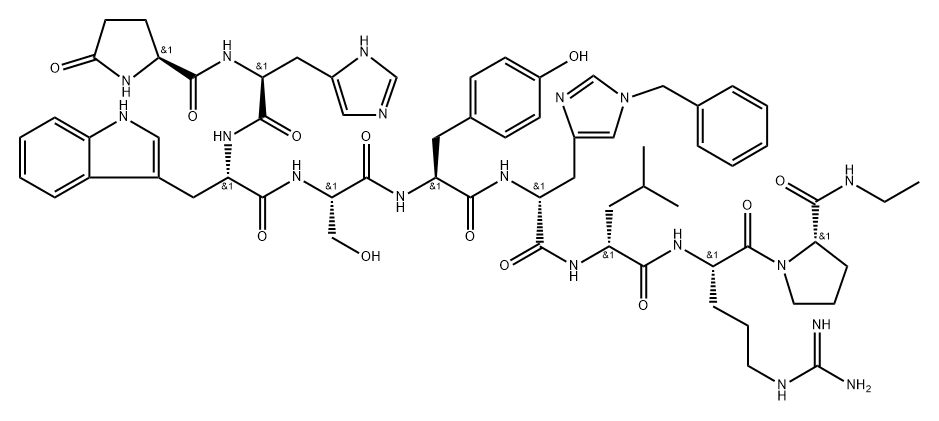 (D-LEU7)-HISTRELIN Struktur