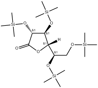 D-Galactonic acid, 2,3,5,6-tetrakis-O-(trimethylsilyl)-, γ-lactone Struktur