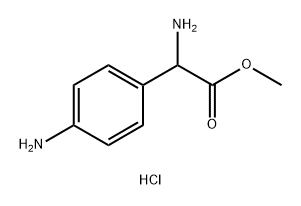 DL-4-Amino-Phenylglycine methyl ester hydrochloride (1:1) Struktur