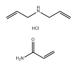 Acrylamide-diallylamine hydrochloride copolymer Struktur