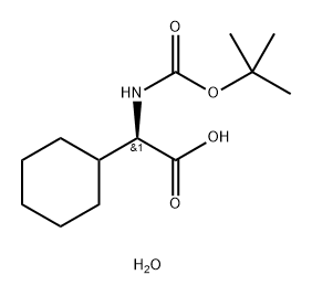 Boc-D-Chg-OH Hydrate Struktur