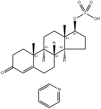 Androst-4-en-3-one, 17-(sulfooxy)-, (17β)-, compd. with pyridine (1:1) Struktur