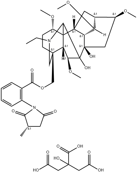 Methyllycaconitine (citrate) Struktur