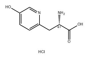 2-Pyridinepropanoic acid, α-amino-5-hydroxy-, monohydrochloride, (αS)- (9CI) Struktur