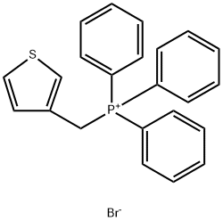 Phosphonium, triphenyl(3-thienylmethyl)-, bromide (1:1) Struktur